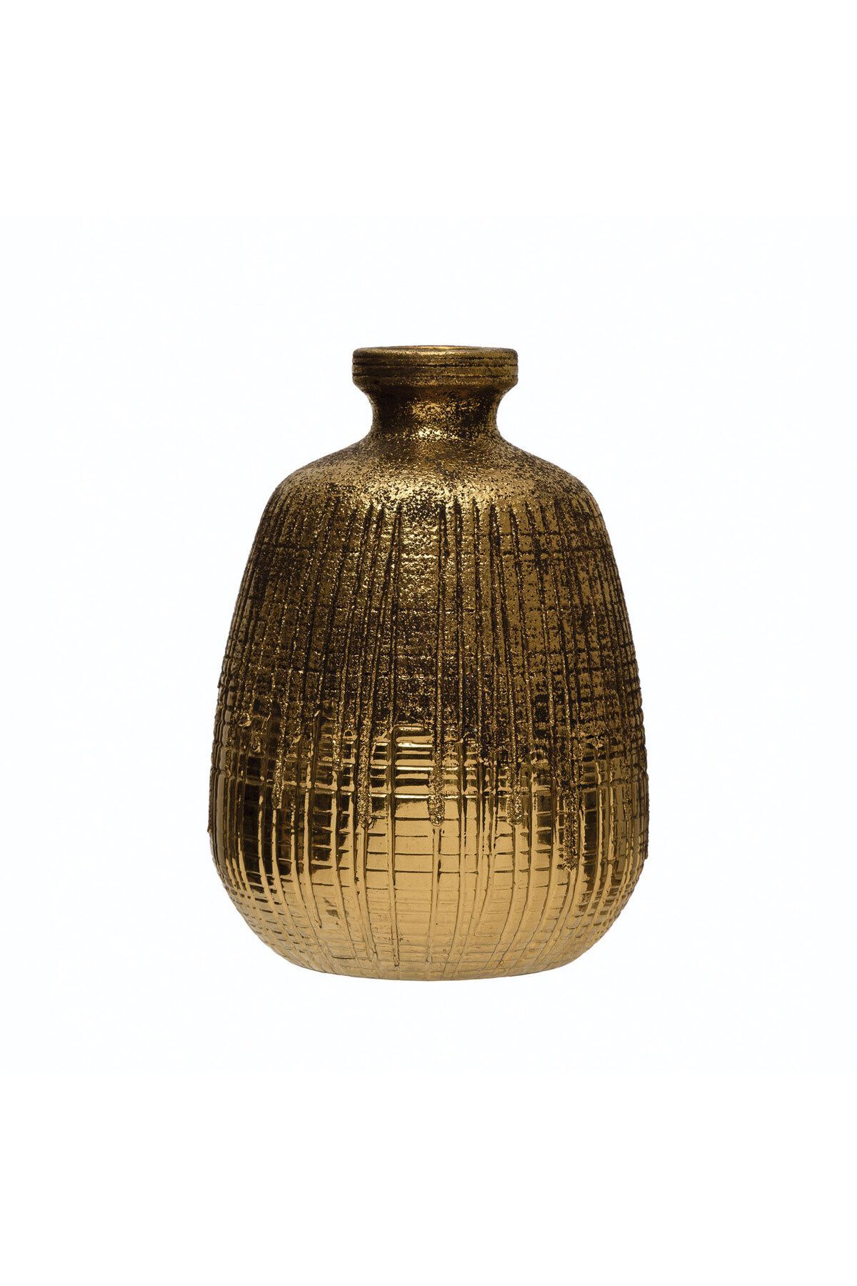 Terracotta Desenli Vazo