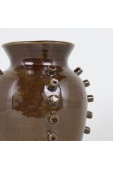 Çivi Desenli Terracotta Vazo