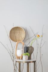 3'lü Set Terracotta Gövde Şekilli Vazolar