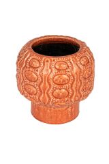 Kabartmalı Terracotta Saksı