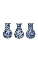 Hand-Painted Damgalı Seramik Vazolar