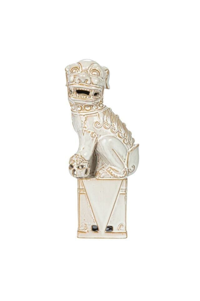 Antik Fu Köpekleri Dekor/Kitap Desteği