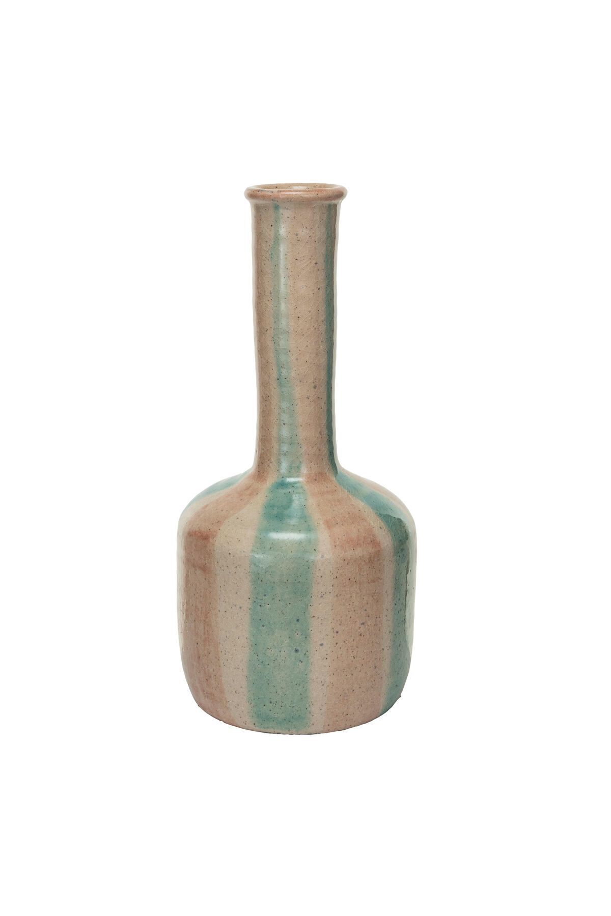 Hand-Painted Terracotta Vazo