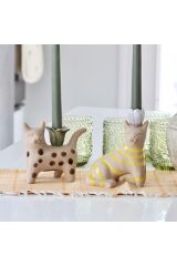 Hand-Painted Kedi Mum Tutacağı