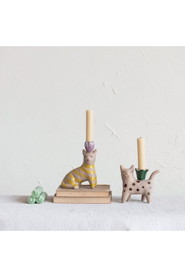 Hand-Painted Kedi Mum Tutacağı