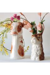 Hand-Painted Tavşan Vazo