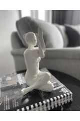 Dekoratif Oturan Yoga Kadın Objesi