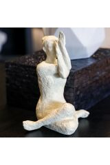 Dekoratif Oturan Yoga Kadın Objesi