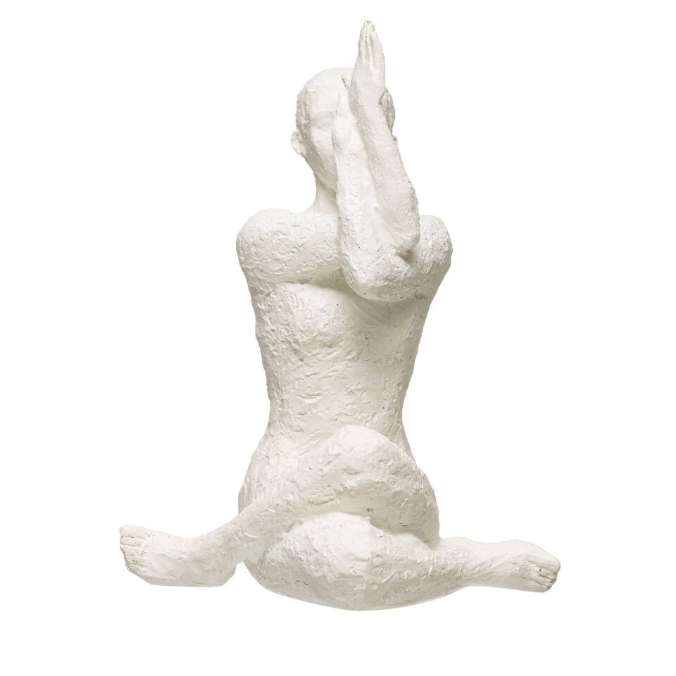 Dekoratif Oturan Yoga Kadın Objesi