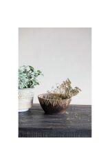 Dekoratif Rattan Dikişli Kase