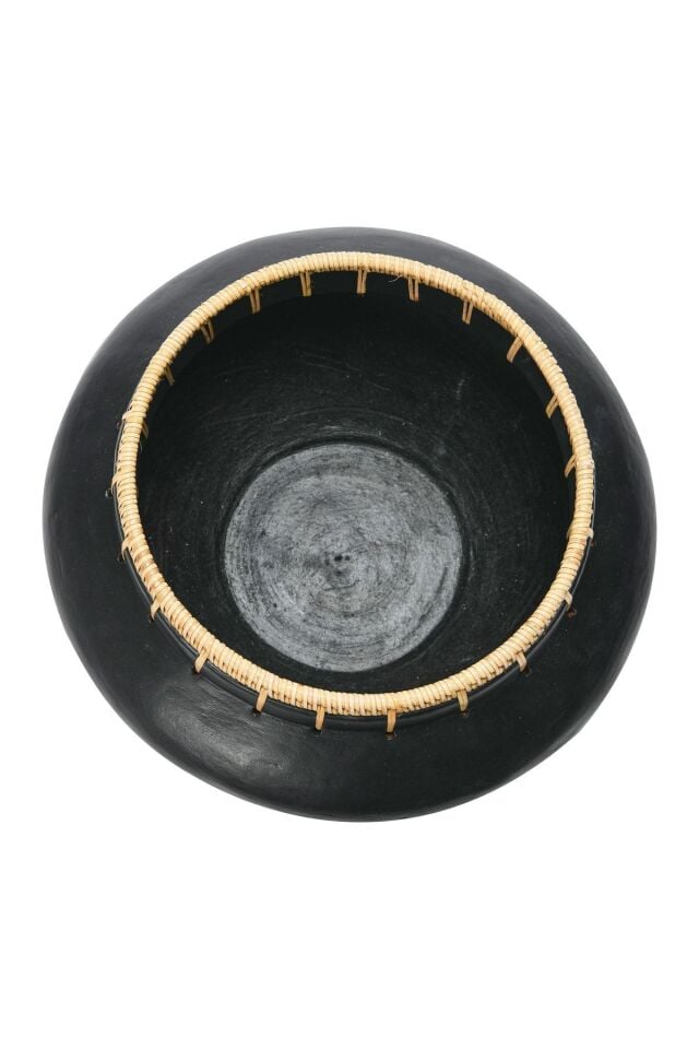 Rattan Dikişli El Yapımı Vazo