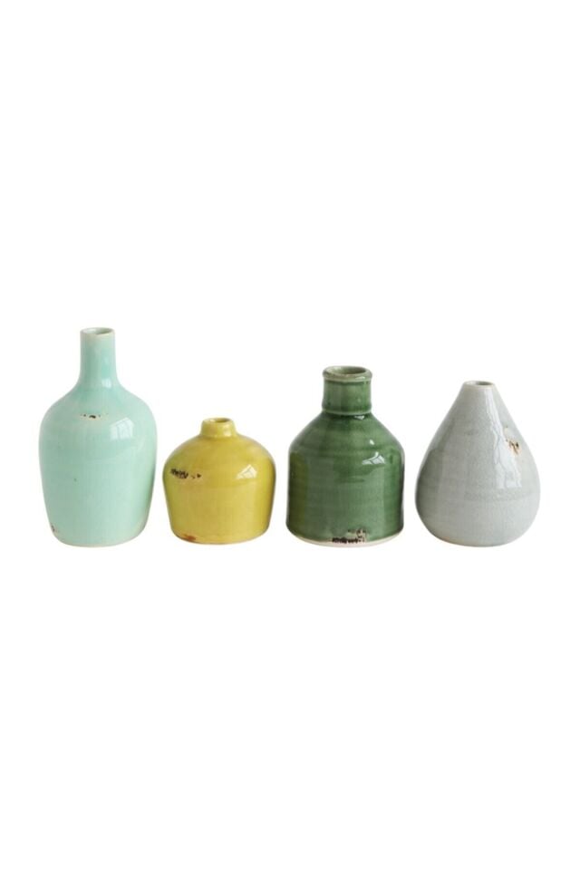 4' Lü Set Terra Cotta Vazolar